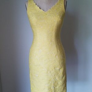 Yellow Fitted Summer Dress
