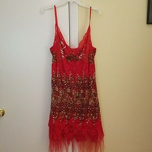 Red party dress Size 18 ( fits like 16)