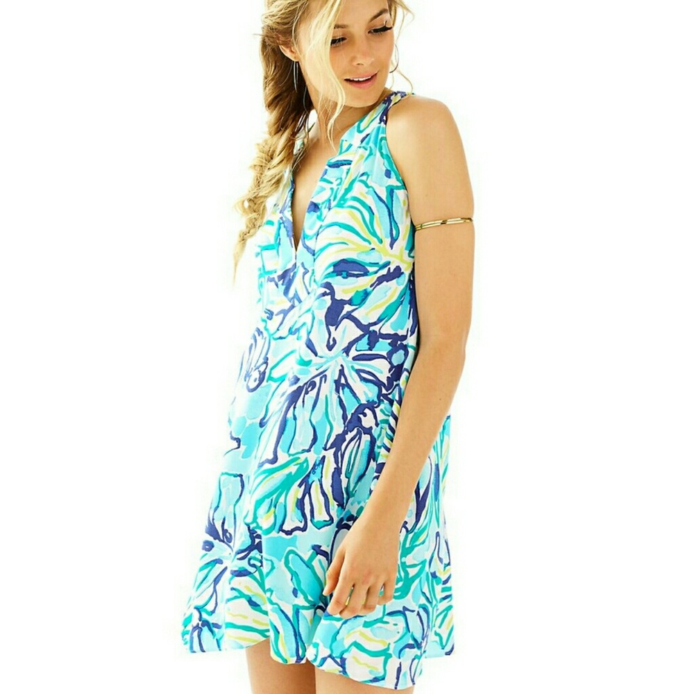 NWT, Lilly Pulitzer Achelle Dress, Stay Cool Print