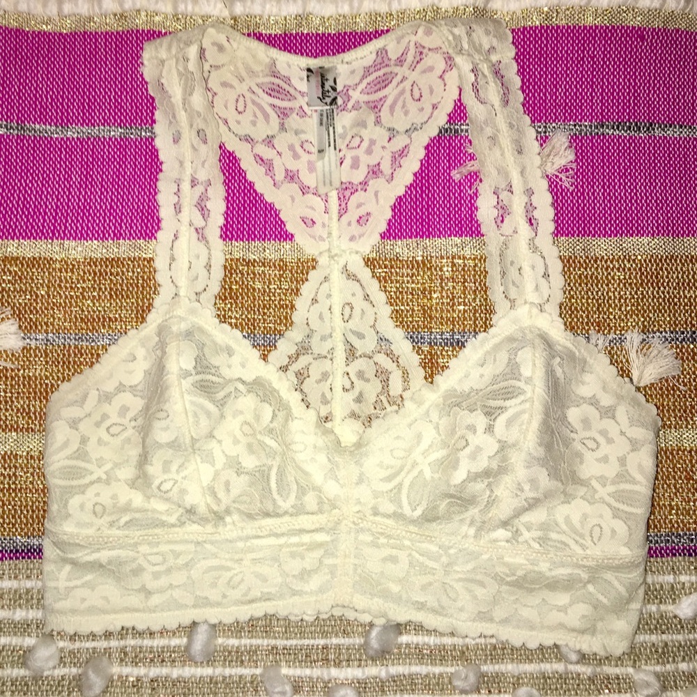 Ivory Galloon Bralette by Free People