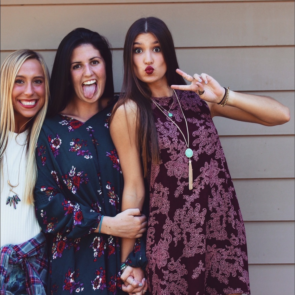 ❌SOLD❌DAINTY HOOLIGAN maroon dress
