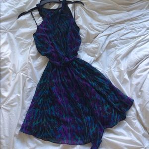 Express safari print dress
