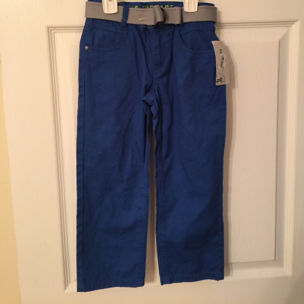 Epic thread boy's Belted long pant 4T blue