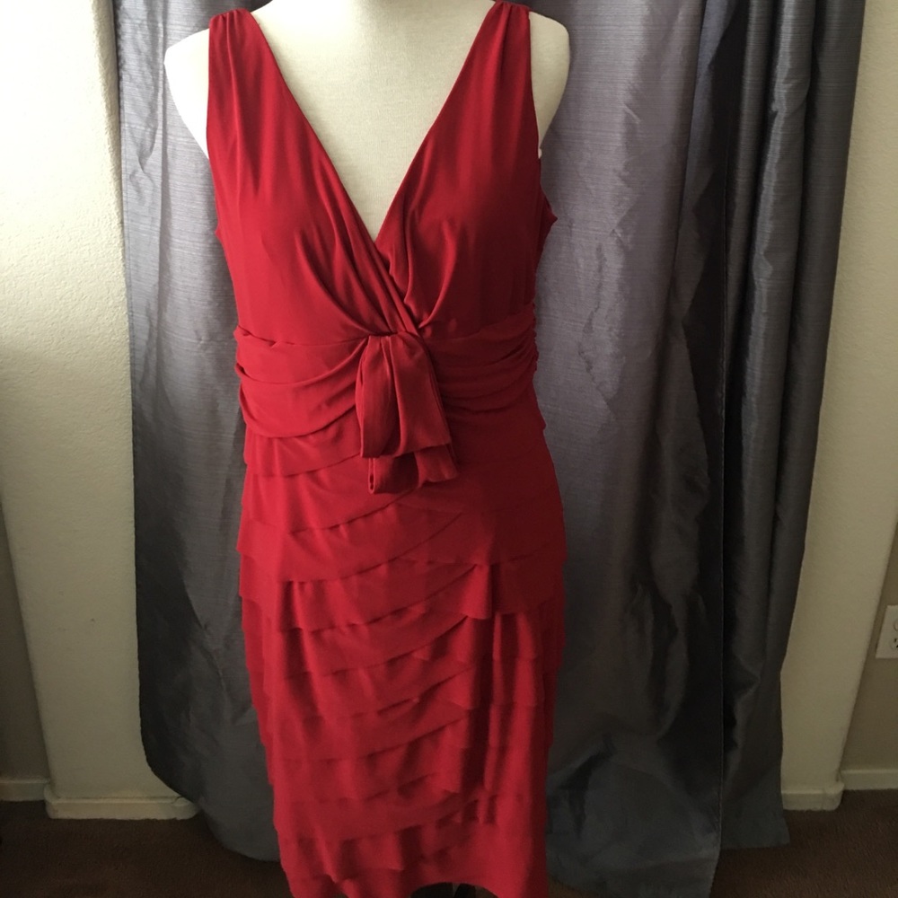 EUC  Jones Wear Dress Scarlet Red
