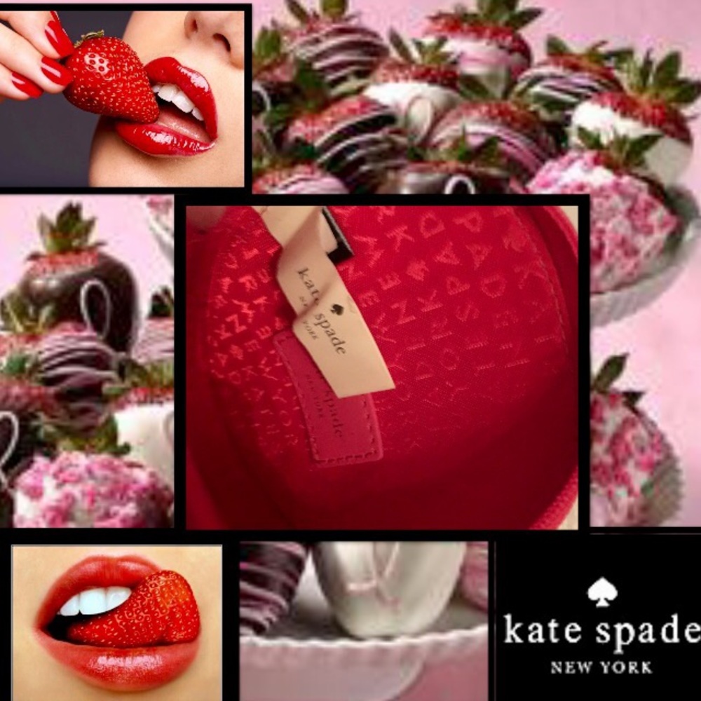 🌹Kate spade🍓Creme DeLa Creme StrawberryCoinPurse - Picture 5 of 6