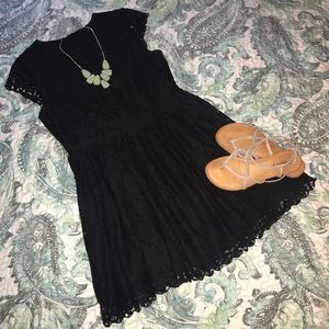 Vintage Lace Little Black Dress