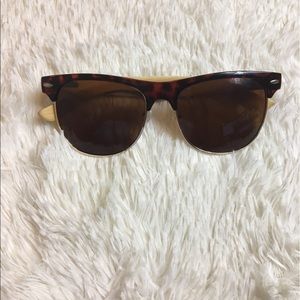 Tortoise Shell and Bamboo Sunglasses