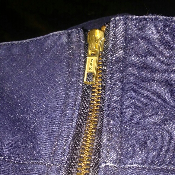 Jean tube skirt with gold zipper - Picture 5 of 5