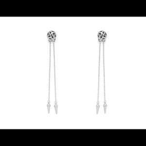 Ayita Drop Ear Jacket in Silver