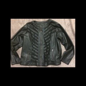 Plus Size Leather Jacket 1X