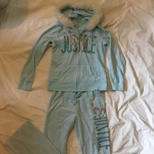Baby blue valor sweatsuit