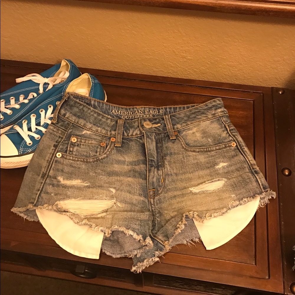 American Eagle Hi-rise festival shorts size 2