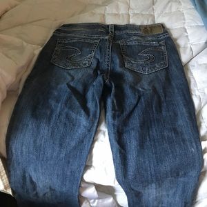 Silver Suki jeans.