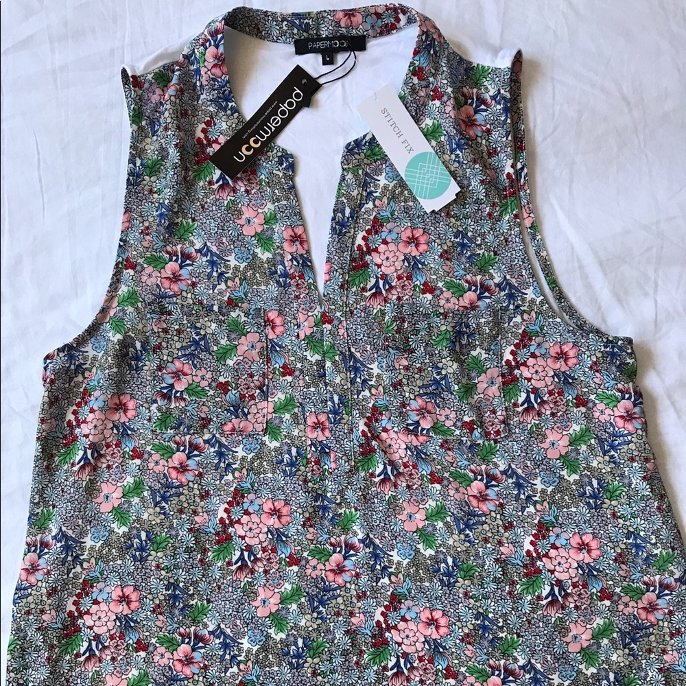 Papermoon Ozark Mixed Material Top