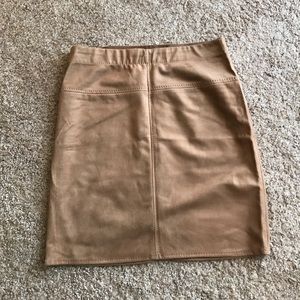 Suede skirt