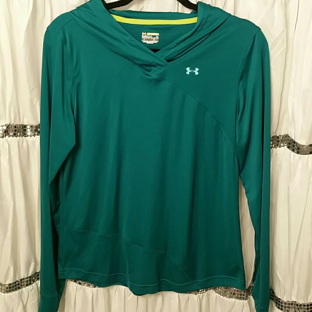 Women's teal Under Armour hoodie