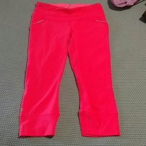 Neon coral relay capri by athleta S