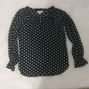 Black and White polka dot blouse