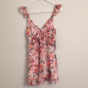 Lulu's Garden Keeper Pink Floral Print Dress