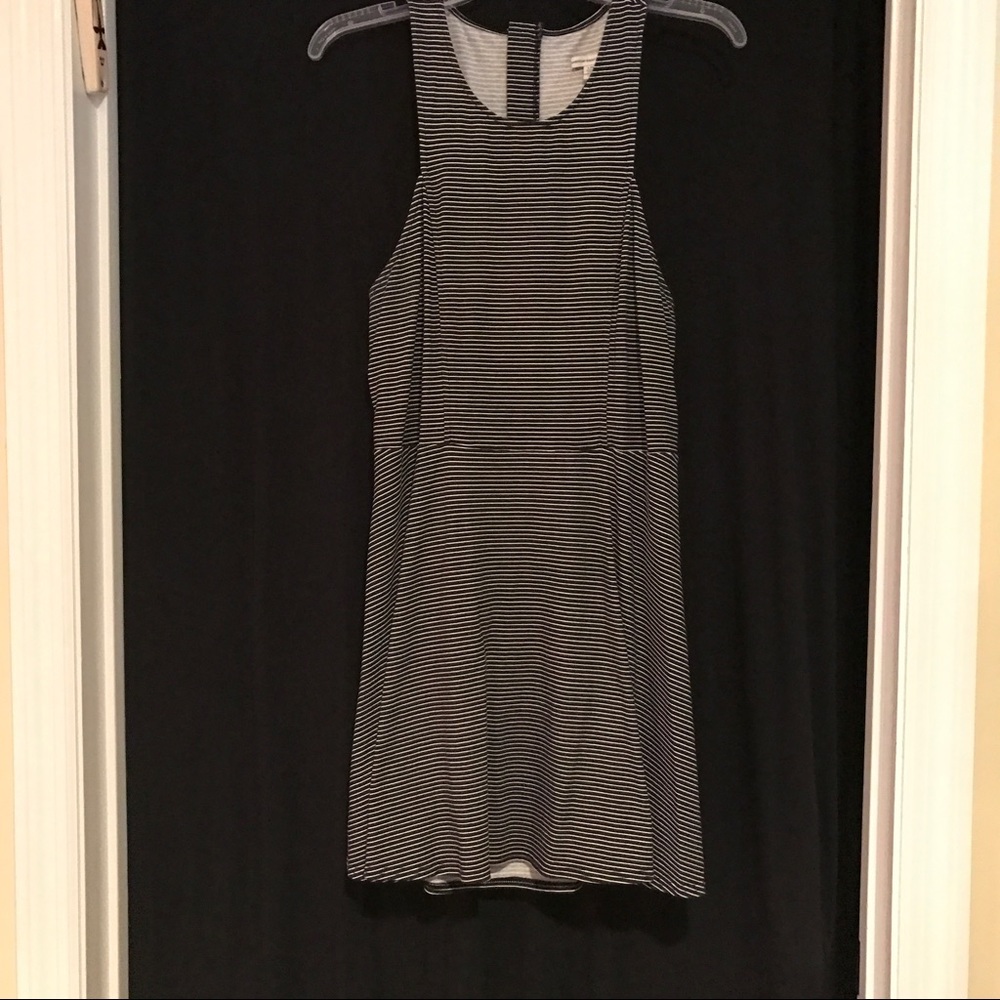 striped skater dress