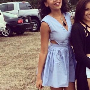 SABO SKIRT Blue Flowy Dress