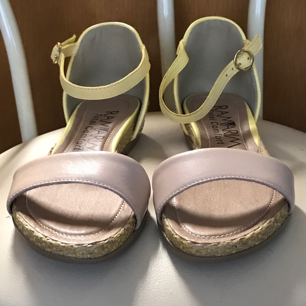 BOGO - NWT Almond and yellow sandals
