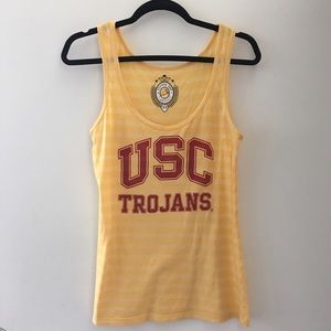 Yellow striped USC tank