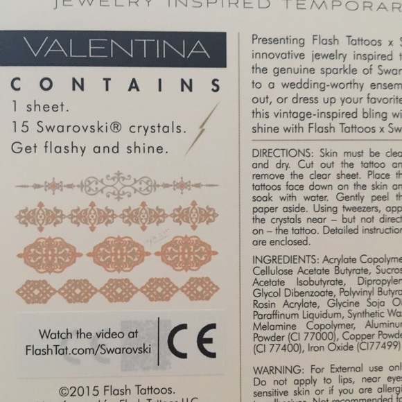 Flash Tattoos 'Valentina' - Picture 4 of 4