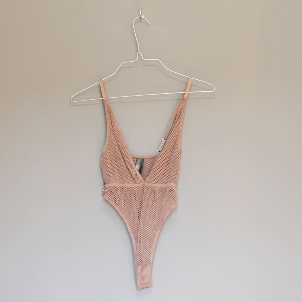 ASOS deep v mesh bodysuit