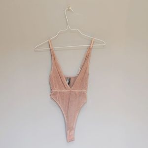 ASOS deep v mesh bodysuit