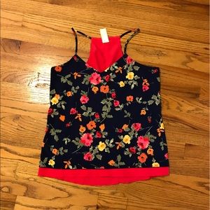 Floral tank - new without tags