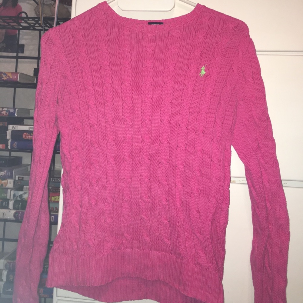 pink ralph lauren sweater