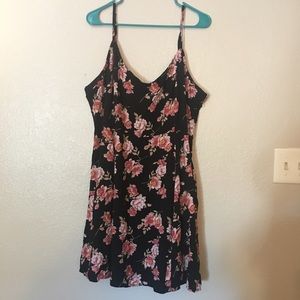 Forever 21 Lace up back skater dress (plus)