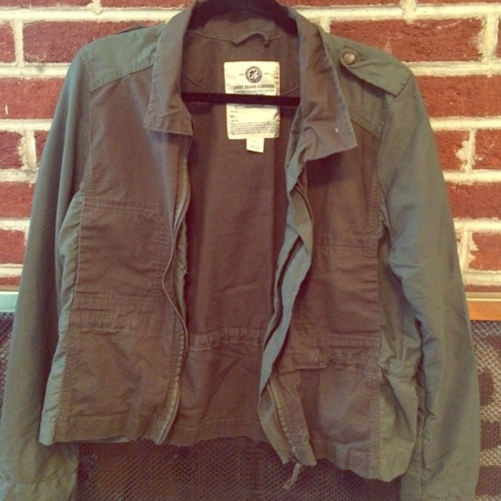 Lucky brand olive jacket