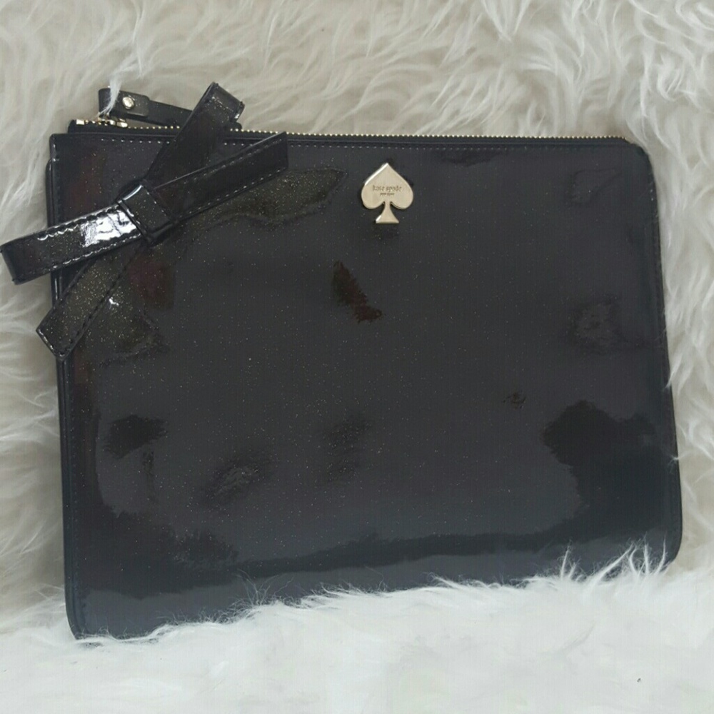 🆕 Kate Spade NY Patent Leather Clutch - Picture 4 of 9