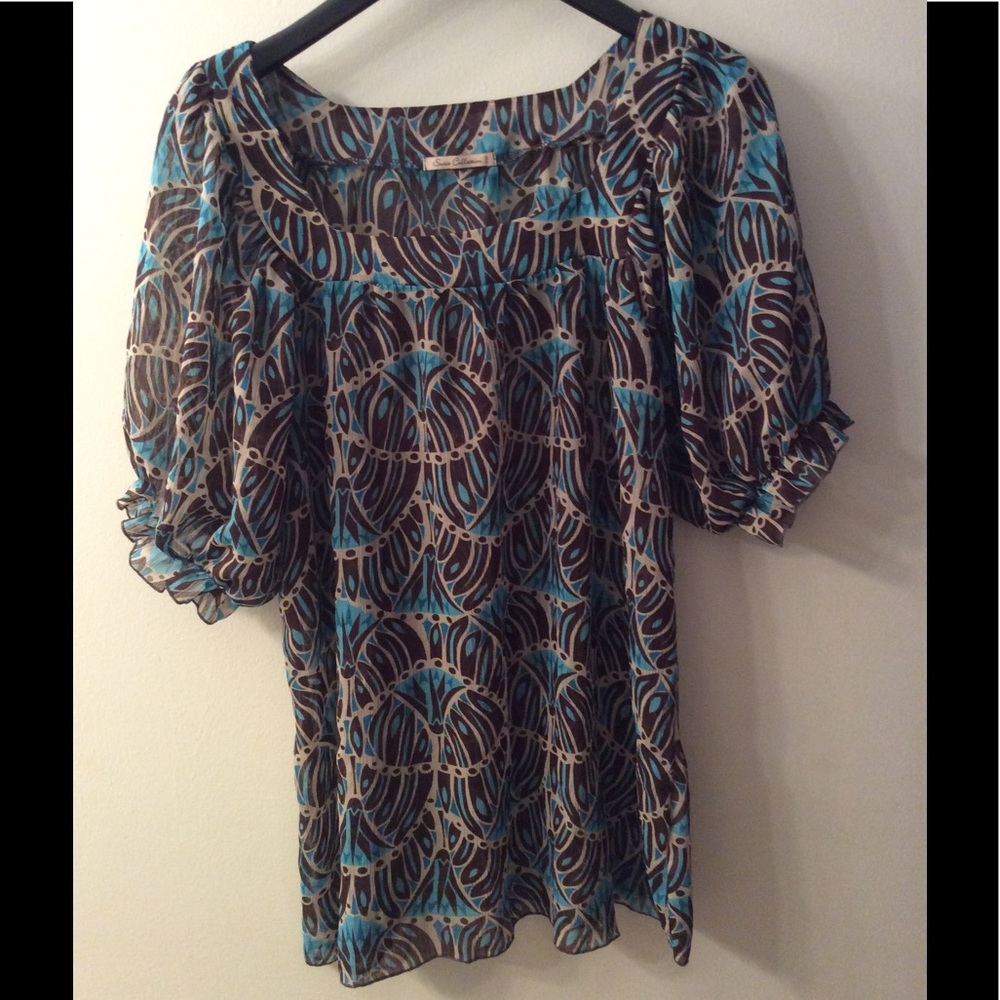 Printed blouse size Large!