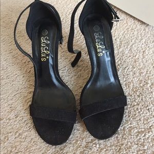 Lulus black ankle heels