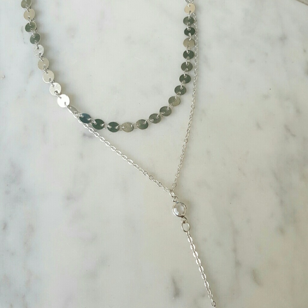 New Boho Multi Row Disk Choker - Picture 3 of 8