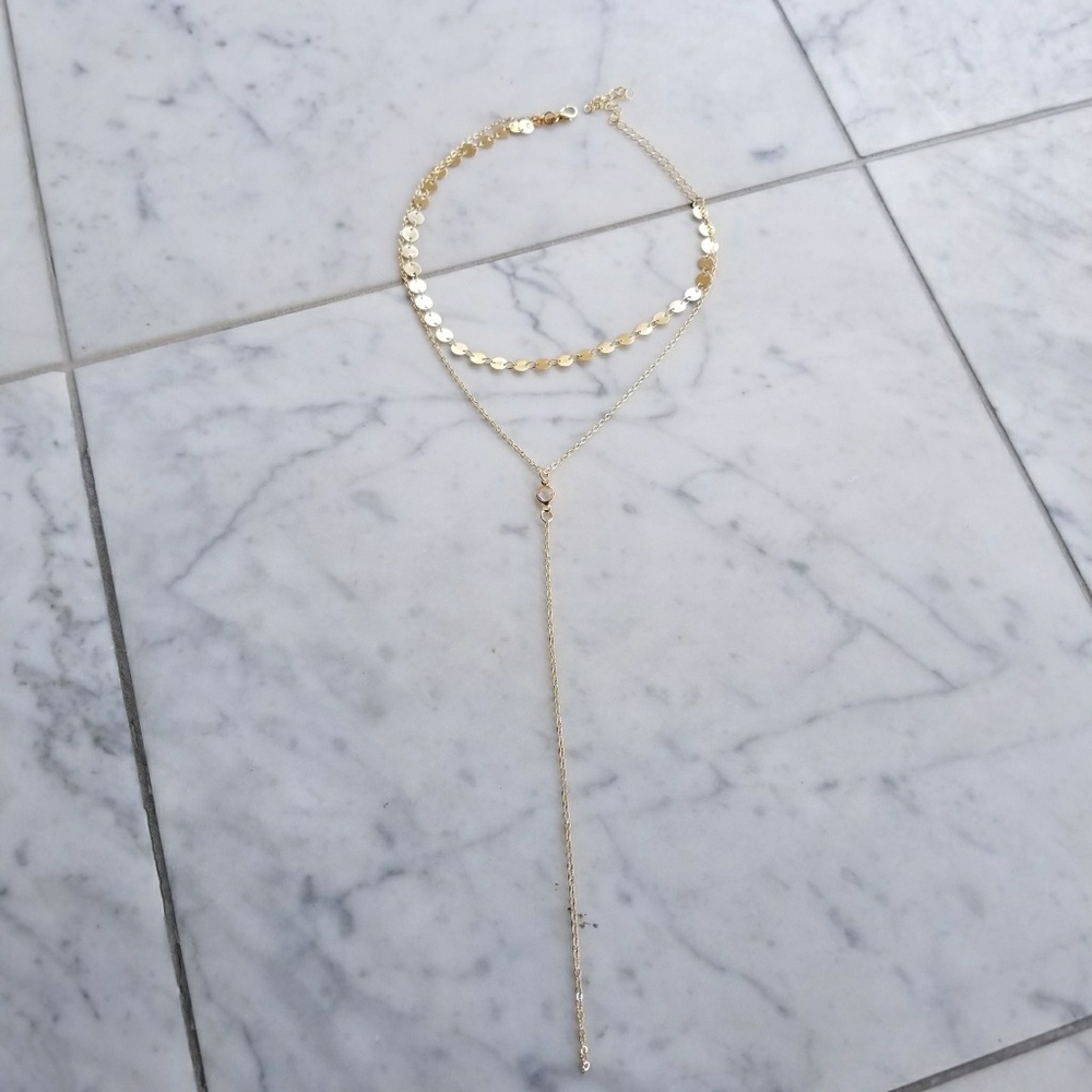 New Boho Multi Row Disk Choker - Picture 7 of 8