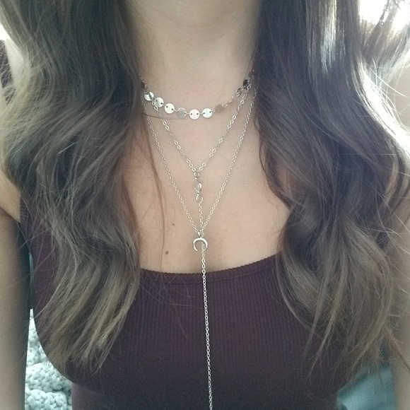 New Boho Multi Row Disk Choker - Picture 5 of 8