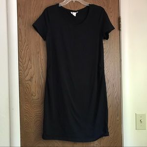 H&M black maternity  t-shirt dress