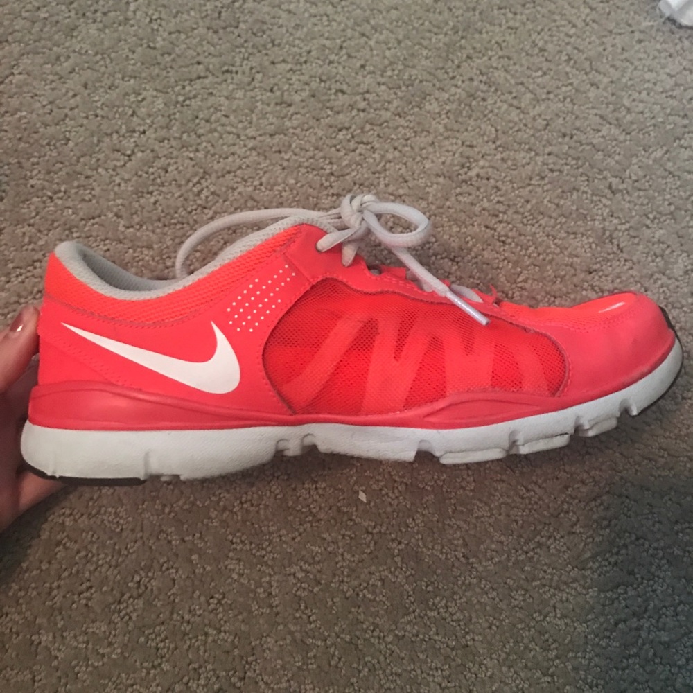 Neon orange nikes!