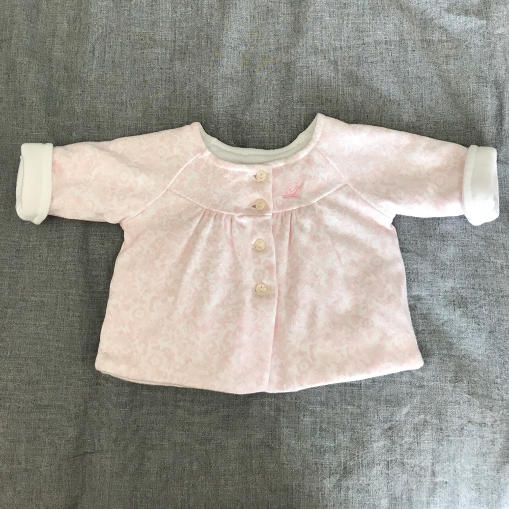 Laranjinha baby girl Cotton jacket newborn pink