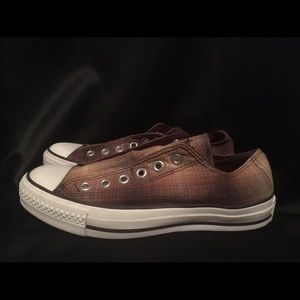 Brown & White Unisex Converse