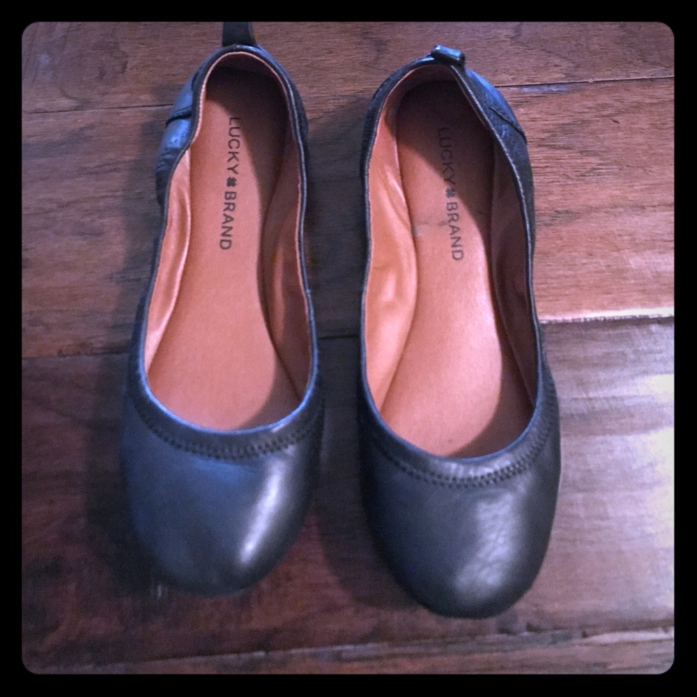 Black lucky brand Emmie flats