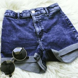 Dark Washed Denim Shorts