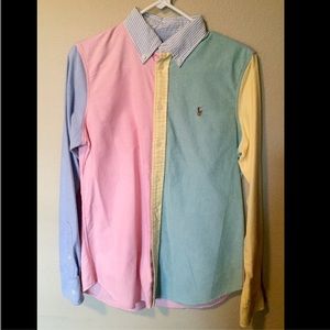 Multicolored Polo button down