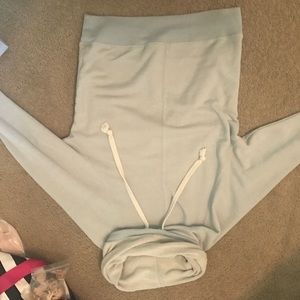 Unique light blue sweatshirt