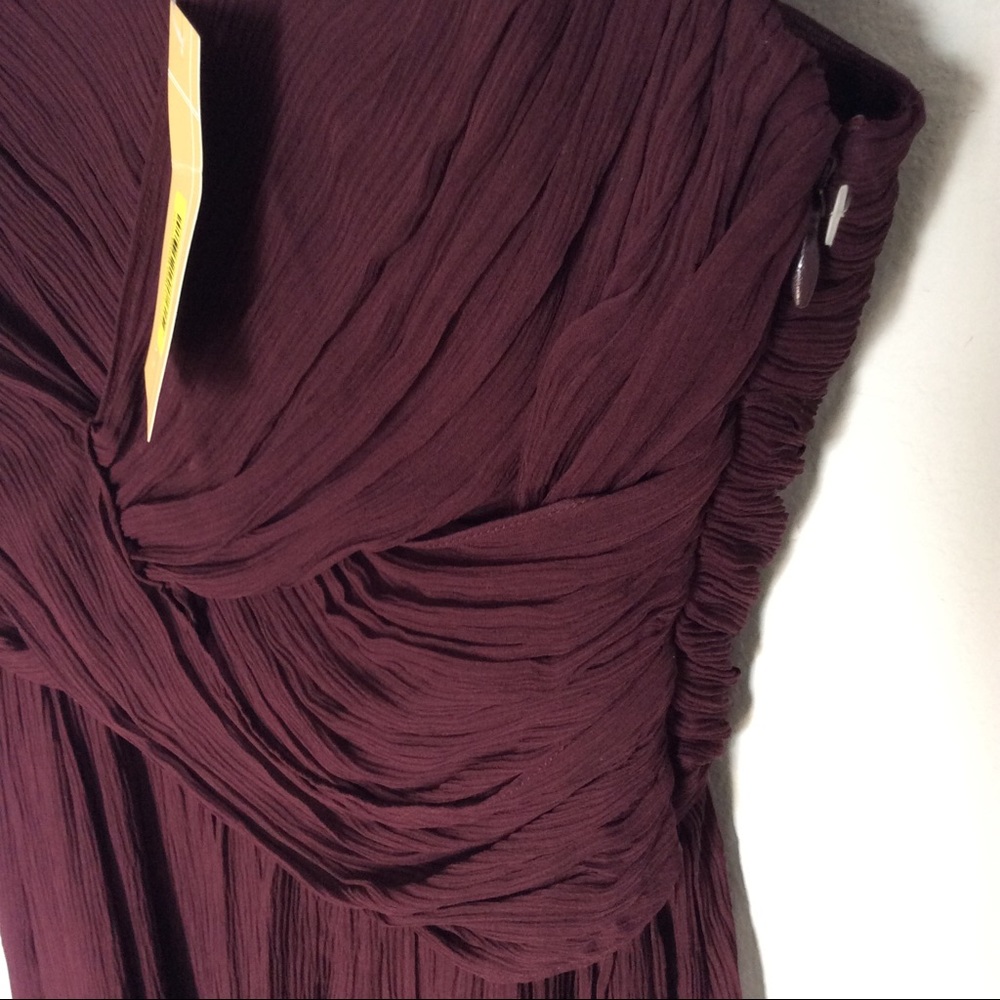 NWT TO THE MAX silk burgundy cocktail dress - Picture 5 of 6