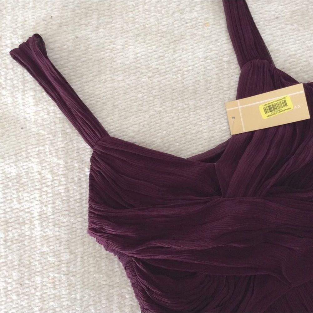 NWT TO THE MAX silk burgundy cocktail dress - Picture 3 of 6